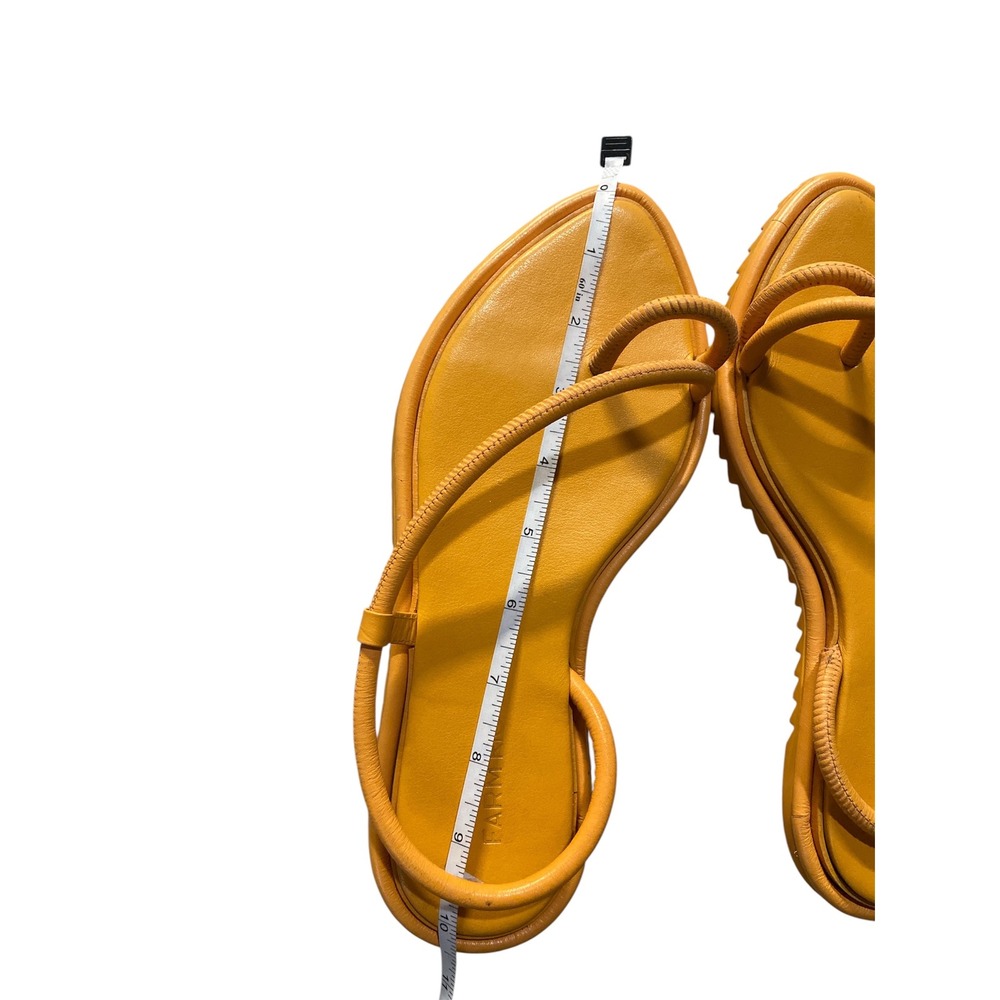 Farm Rio Womens Mustard Yellow Cord Strap Toe Loop Slingback Sandals Size 7.5 - Picture 9 of 9